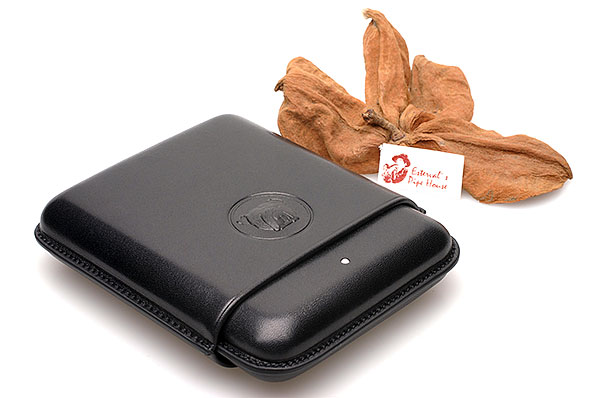 Alfred Dunhill Bulldog Cigar Case Robusto (4) Black [PA3014A]